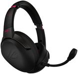 ASUS ROG Strix Go 2.4 Electro Punk Wireless Gaming Headphones with USB-C 2.4 GHz Adapter | Ai Powered Noise-Cancelling Microphone | Over-ear Headphones for PC, Mac, Nintendo Switch, and PS4