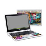 MightySkins Skin Compatible with Acer Chromebook R11 - Graffiti Skyline | Protective, Durable, and Unique Vinyl Decal wrap Cover | Easy to Apply, Remove, and Change Styles | Made in The USA