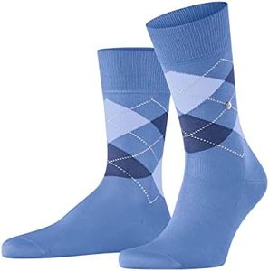 Burlington Manchester M SO coton motif fantaisie 1 paire, Chaussettes Homme, Bleu (Turquoise 6550) nouveau - écologique, 40-46