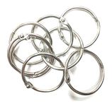 Arham Mktg Metal Loose Leaf,Binder Ring,Key Chain Key Rings,Card Ring (3 cm)