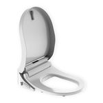 ZERO TOUCH (ZT Two) Smart Toilet Seat | Stylish D shape | Heated Seat with SIAA Anti-Bacterial Protection | Self-Cleaning Nozzle | Adjustable Water Pressure | Front, Back, Lady & Child Care Wash Modes