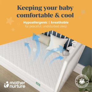 Mother Nurture Cot Mattress 140x70cm – Baby Crib Foam Mattress