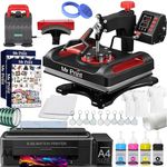 MY PRINT Complete Sublimation Printing Business Setup Kit for Startup Business | T-Shirt & Mug Printing Machine Combo with 5 in 1 Heat Press, Sublimation Printer, Ink, Paper & Sample Products (with Premium Heat Press)