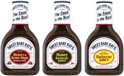 Sweet Baby Ray's Gourmet Sauce Barbecue Flavor Variety Pack 1 Honey BBQ Sauce, 1 BBQ Sauce, 1 Hickory Brown Sugar BBQ Sauce. 3 ct.