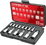 CARBYNE Hex (Allen) Bit Socket Set - 14 Piece, SAE. Includes 5/64" to 1/2". S2 Steel Bits | 1/4", 3/8" & 1/2" Drive • From a Family-Run Tool Company Based in the U.S.A.