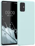 kwmobile Case Compatible with Samsung Galaxy A71 Case - TPU Silicone Phone Cover with Soft Finish - Cool Mint