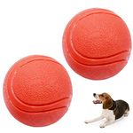 Dog Balls for Aggressive Chewersr,Dog Ball Solid Rubber Bouncy Ball Bite Resistant and Indestructible Dog Training Ball,2Pack Pet Solid Rubber Bouncy Ball