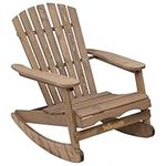 Woodside Rocking Adirondack Chair Outdoor Wooden Garden Patio Furniture