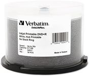 Verbatim DataLifePlus 94917 DVD Recordable Media -DVD+R -16x -4.70 GB -50 Pack Spindle -Inkjet Printable