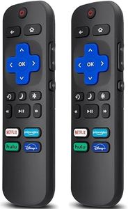 (Pack of 2) Universal Remote Control for All Roku TV, Replacement for TCL Roku TV, Hisense Roku TV, Onn Roku TV, Sharp Roku TV, Element Roku TV, Westinghouse Roku TV, Philips Roku TV, JVC Roku TV