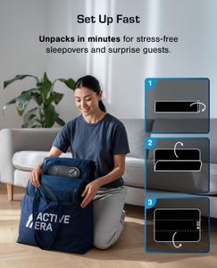 Active Era King Inflatable Mattress – Air Bed with Built-In Pump