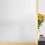 Haton Window Film Privacy Film for Glass Windows Frosted Window Film Frosting 90x200cm, Opaque Window Sticker Self Adhesive Roll UV Block No Glue Static Cling Vinyl Film for Bathroom Home and Office
