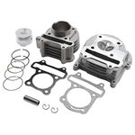 MOFANS 64mm Valve 50mm Bore Cylinder Piston Kit with Gaskets Fit for GY6 50-100cc 139QMB 4 Strokes Engine Scooter Moped ATV Go Kart Quad