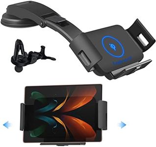 Lopnord Wireless Car Charger Mount Compatible with Samsung Galaxy Z Fold 5 4 3 /S24/S23/S22/S21, 10W Qi Charger Air Vent Car Holder for iPhone 15 14 13 12 Pro Max with Cigarette Lighter USB Charger