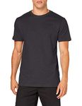 Build Your Brand Men's T-Shirt Round Neck, Charcoal, M