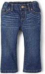 The Children's Place Baby Girls and Toddler Girls Basic Bootcut Jeans, Indigo Stone, 18-24 MONTHS