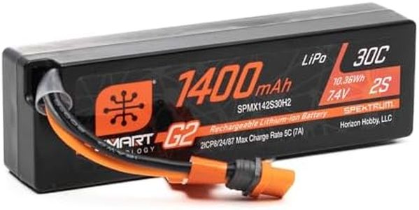 Spektrum SMART 1400mAh 2S 7.4V Smart G2 30C LiPo; IC2 Connector, SPMX142S30H2