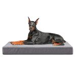 WATANIYA PET Waterproof Dog Beds for Extra Large, Washable Orthopedic Pet Bed with Cooling Gel Memory Foam, Large Dog Crate Mat for Big Breed Dogs