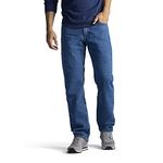 Lee Men's Regular Fit Straight Leg Jean, Pepperstone, 34W x 28L