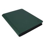 Rayvol Premium 16-Pocket 1000 Card Binder, Ringless Trading Card Album Folder - Side Loading Black Page Pocket Binder for TCG -Forest Green