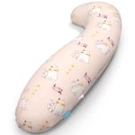 BYRIVER Small Body Pillow for Kids Girls with Cute Kitten Pilllow Cover