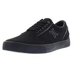 Hurley Men's Arlo Lace Canvas Sneaker Shoes (Black, us_Footwear_Size_System, Adult, Men, Numeric, Medium, Numeric_9_Point_5)