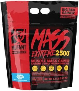 Mutant Mass Extreme Gainer – Whey Protein Powder – Build Muscle Size and Strength – High Density Clean Calories (Cookies and Cream, 12 lbs)
