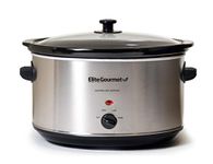 Maxi-Matic Elite Platinum MST-900V 8.5 Quart Stainless Steel Slow Cooker, Silver