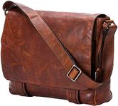 FRYE Men's Logan Messenger Bag, Cognac, One Size