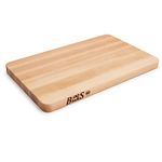 John Boos Chop-N-Slice Maple Wood Reversible Cutting Board, 16" x 10" x 1 Inch