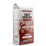 Salt Spring Coffee - Sumatra Whole Bean Coffee, Organic Fair Trade Coffee, Proudly Canadian (Dark Roast, 400g)