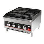 Vollrath 407302 Cayenne 24-Inch Countertop Charbroiler, Stainless Steel - 80,000 BTU