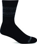 Sockwell Men's At Ease Relaxed Fit Sock, Black - M/L