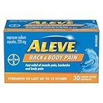 ALEVE Back and Body Pain Relief, clinically proven, Fast-Acting, Long-lasting, Naproxen Sodium 30 count