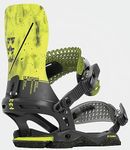 Rome Snowboards Mens Katana Asymwrap Snowboard Bindings - 2023/2024 Black Acid | Medium/Large