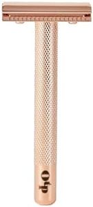 OUI the People Single-Blade Women's Safety Razor for Sensitive Skin (Rose Gold)