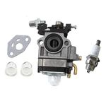 HURI Carburettor for Mac Allister Macallister MBCP254 MGTP254 MCBP254 123054025/1 Carburetor With Gasket Primer Bulb Spark Plug