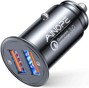 AINOPE USB Car Charger Adapter 45W, Cigarette Lighter USB Charger, Fast Car Charger for Android, [All Metal & Mini] QC 3.0 USB Adapter for iPhone 17 Pro Max 16e 16 15 14 13 12 11 Pro Samsung S26 S25