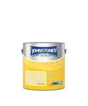 Johnstone's - Kitchen Paint - Lemon Daze - Matt Finish - Grease & Stain Resistant - Suitable for Kitchen Walls & Ceilings - Highly Durable - Low Odour - 12m2 Coverage per Litre - 2.5L