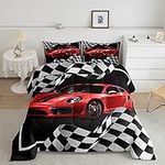 Red Race Car Comforter Set Queen Si