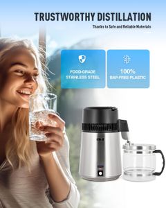 CO-Z 4L Water Distiller – Stainless Steel Purifier