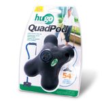 Hugo Mobility Quadpod Ultra Stable Cane Tip with Compact Quad Design, 3/4-Inch, Black