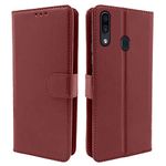 Pikkme Samsung Galaxy A30 / A20 / M10s Flip Case Leather Finish | Inside TPU with Card Pockets | Wallet Stand and Shock Proof | Magnetic Closing | Complete Protection Flip Cover (Brown)
