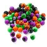 THE TWIDDLERS - 85 Assorted Colourful Magic Bouncy Balls - Halloween Party Favours Toys & Decorations, Kids Trick & Treaters Bag Fillers