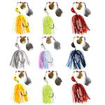 Fishing Spinnerbait Lures Hard Metal Spinner Baits Jig Lure Mixed Colors Buzzbait Swimbaits Bass Trout Salmon