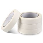 Fabsome Masking Tape for Painting 40m, 4 Rolls Premium General Purpose Decorating Tape for Painters, Decorators, DIYers, Stick Well and No Residue Left - 4 Rolls (24mm x 40m)