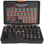 UYECOVE Bolt Extractor Set, 32Pcs Stripped Bolt Remover Lug Nut Extractor Set, Lug Nut Remover for Broken Damaged Rounded-Off Bolts, Nuts, Bolts, Studs, Threaded Tubes