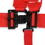 RaceQuip 711011 Red SFI 16.1 Latch and Link 5-Point Safety Harness Set with Individual Shoulder Belt