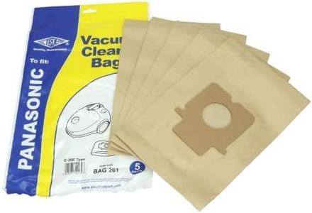 Electruepart C20E Panasonic Cylinder Vacuum Cleaner Hoover Dust Paper Bags for MC-E MC-CG Series (Pack of 5)