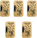 5 x lucky bingo boards with metal clip 24x15cm